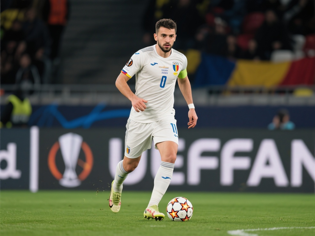 2024欧洲杯罗马尼亚队阵容揭晓:斯坦丘、德古拉辛领衔26人名单 斯坦丘是中场的核心,他的技术能力和视野使