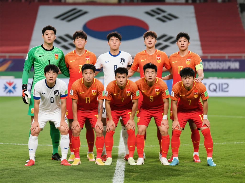 在即将到来的国际足球赛事中，韩国与中国的